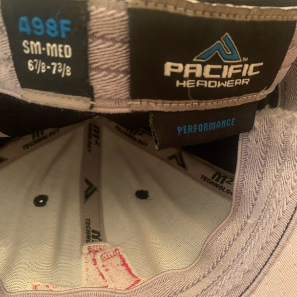 Boston Red Sox Navy Fitted Performance Hat Pacific Headwear SM/MED 6 7/8- 7 3/8 - Picture 2 of 5